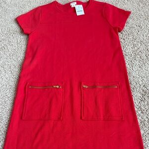 Crewcuts NWT Girls Red Shift Dress | Size 16